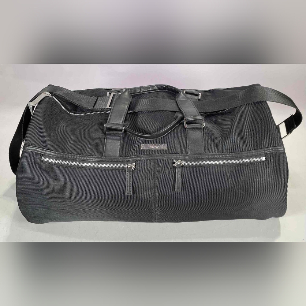 Versace Parfums |Weekender Bag | Black Duffel Travel Carry On Bag 100% AUTHENTIC